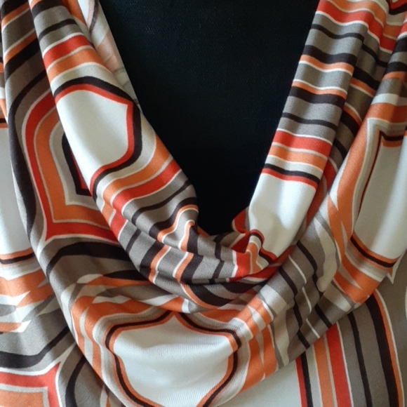 WORTHINGTON Cowl Drape Neck Ladies Top Blouse - Picture 5 of 7